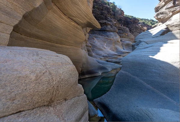 Valle Tasyaran Impresiona Los Visitantes Con Estructura Geológica Roca Dentro — Foto de Stock