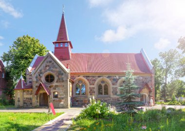 Yantarny 'deki Kazan İkon Kilisesi. Rusya.