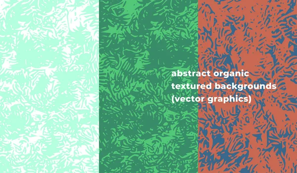 Fond Organique Abstrait Motif Texturé Floral Modèle Étiquette Cosmétique Verte — Image vectorielle