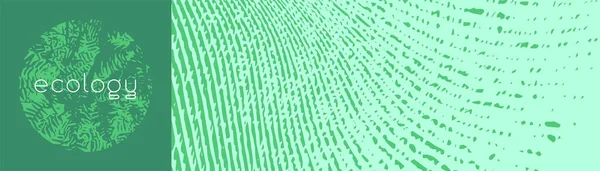Fond Organique Abstrait Motif Texturé Floral Modèle Étiquette Cosmétique Verte — Image vectorielle