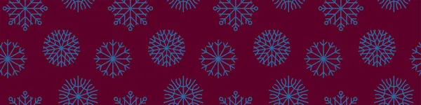 Fundo Natal Com Cor Flocos Neve Sem Costura Padrão Fundo — Vetor de Stock
