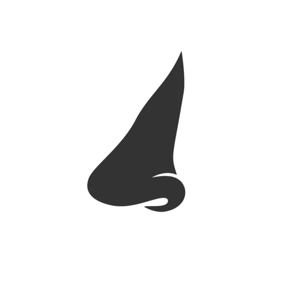 Menselijke neus icoon in moderne platte stijl. Vectorillustratie — Stockvector
