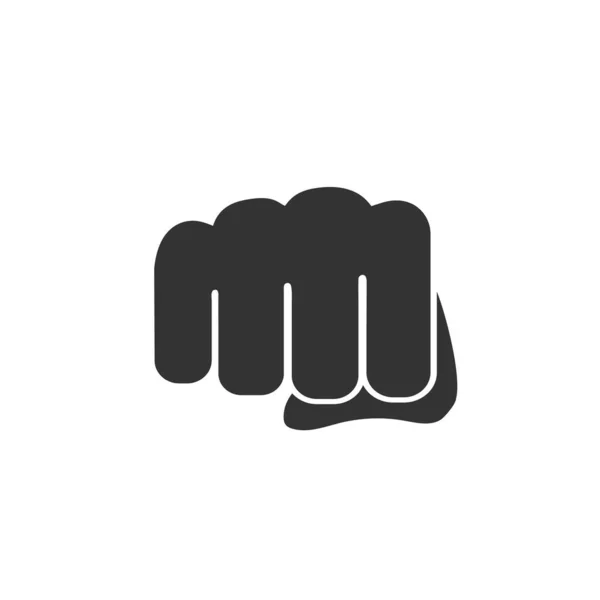 Hand fist emoticon icon. Fist emoji raised protest concept icon vector — 图库矢量图片