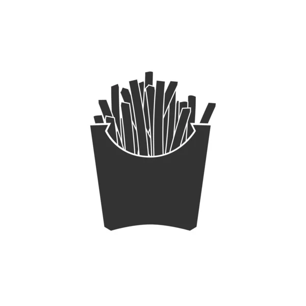 Icono de papas fritas. Ilustración del concepto vectorial para el diseño — Vector de stock