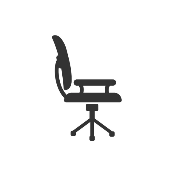 Icono de silla en estilo plano moderno. Ilustración vectorial — Vector de stock