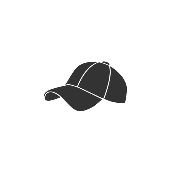 Icône casquette de baseball en plat. Illustration vectorielle — Image vectorielle