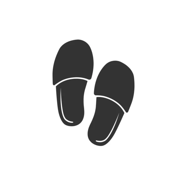 Slippers Icon Modern Flat Style Vector Sign — Stock Vector