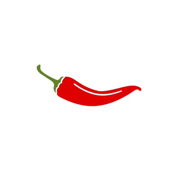 Red Hot Chili Pepper Icon Vector Illustration Flat Sign — Vector de stock
