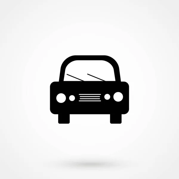 Vector Coche Icono Diseño Plano Aislado Fondo — Vector de stock