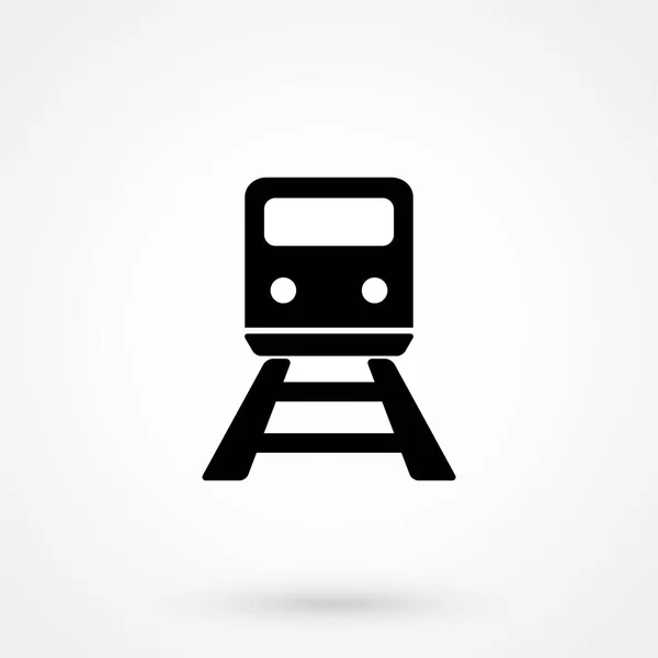 Ikona Vlaku Plochý Design Izolované Pozadí — Stockový vektor