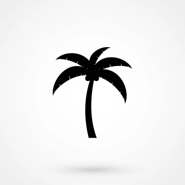 Palm Icon Flat Design Isolated Background — Stock Vector