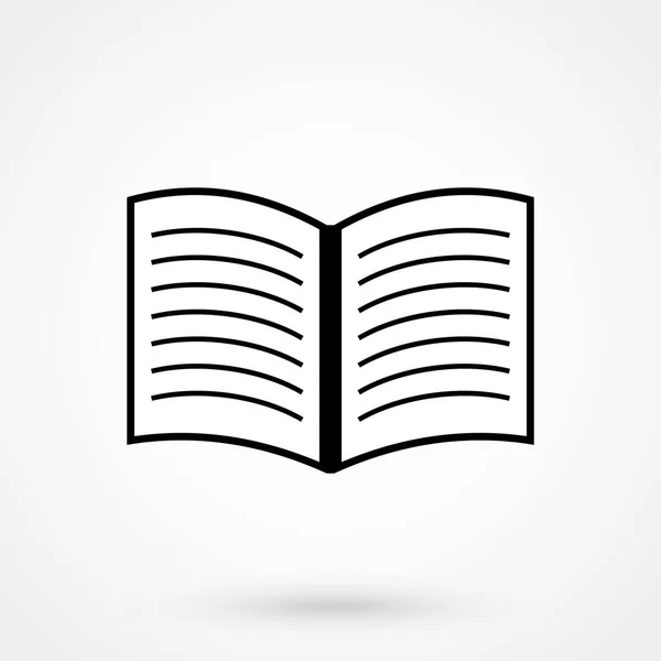 紙のノートブックアイコンベクトルシルエット ドキュメント — ストックベクタ
