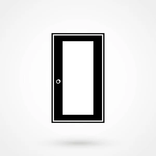 Icono Puerta Sobre Fondo Blanco Ilustración Vectorial — Archivo Imágenes Vectoriales