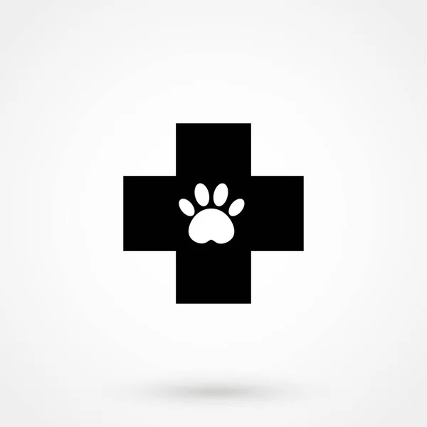 Veterinary Icon White Background Vector Illustration — Vetor de Stock
