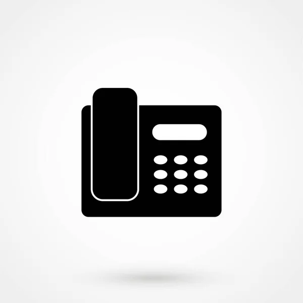 Ikona Telefonu Domowego Białym Tle Ilustracja Wektora — Wektor stockowy