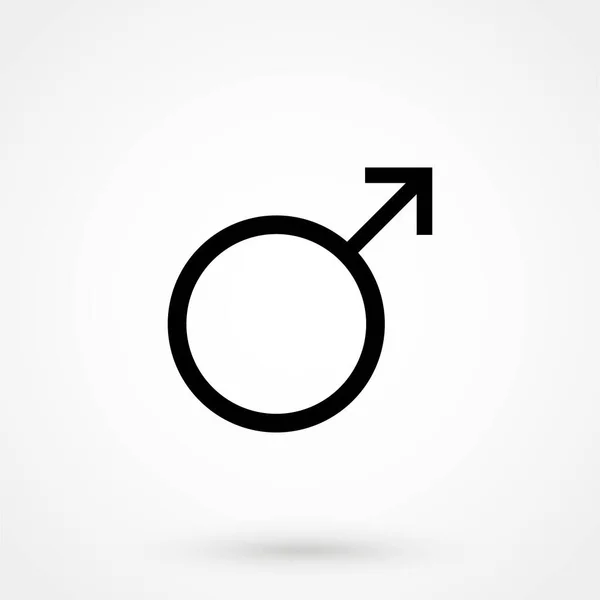 Vector Male Symbol Icon White Background Vector Illustration — 图库矢量图片