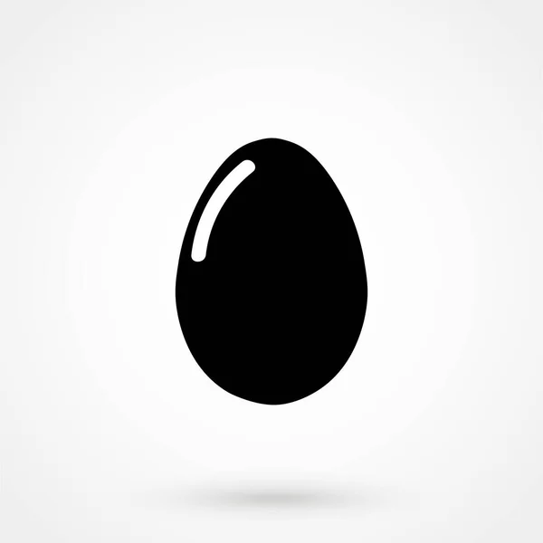 Egg Icon White Background Vector Illustration — 图库矢量图片