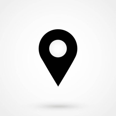 Harita işaretleyici simgesi. Web tasarımı, mobil uygulama.