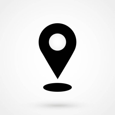 Harita işaretleyici simgesi. Web tasarımı, mobil uygulama.