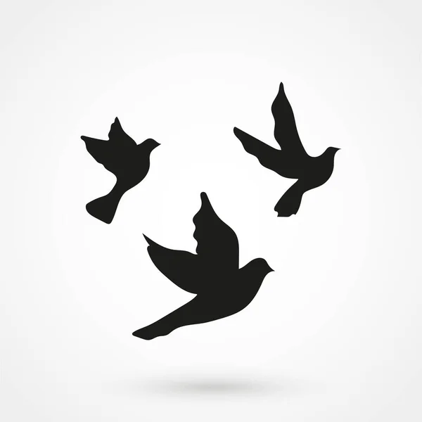 Oiseau Corbeau Icône Sur Fond Blanc Illustration Vectorielle — Image vectorielle