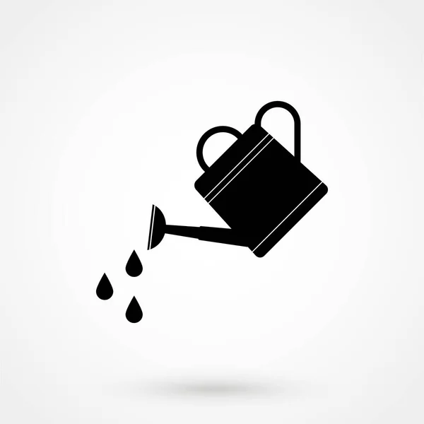 Watering Can Icon White Background Vector Illustration —  Vetores de Stock