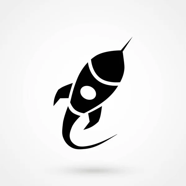 Rocket Icon Vector White Background Vector Illustration — Stock Vector