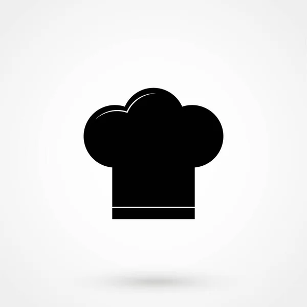 Chapeau Chef Icône Sur Fond Blanc Illustration Vectorielle — Image vectorielle