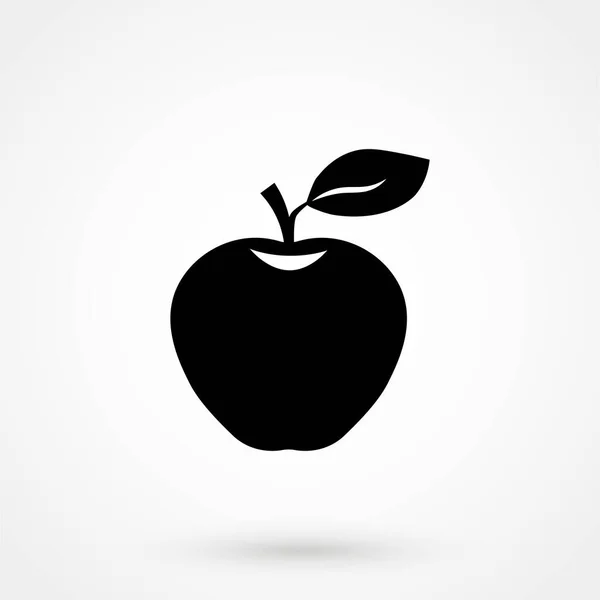 Apple Vektorsymbol Auf Weißem Hintergrund Vektorillustration — Stockvektor