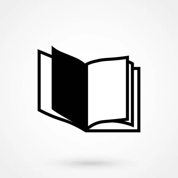 Icono Del Libro Sobre Fondo Blanco Ilustración Vectorial — Vector de stock