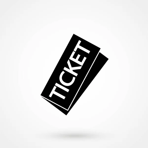 Ticket Icon White Background Vector Illustration — Stock Vector