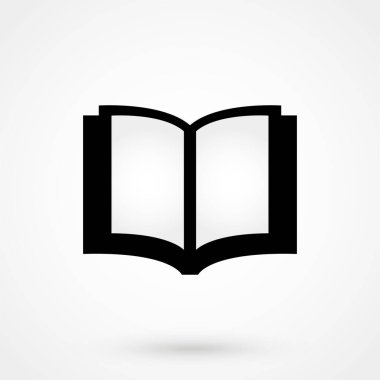 kitap simgesi beyaz arkaplanda izole edildi