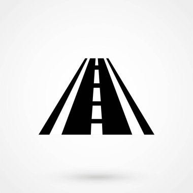Vektör yolu simgesi. Web tasarımı, mobil uygulama.