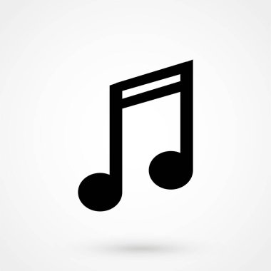 Vektör müzik simgesi. Web tasarımı, mobil uygulama.
