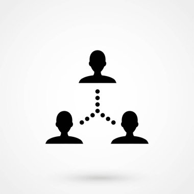 Paylaşmak, bilgi grafikleri, web siteleri ve yazılı medya için uygun ağ simgesi. Renkli vektör, düz simge, küçük resim.