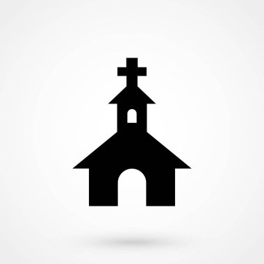 Vektör kilise simgesi. Web tasarımı, mobil uygulama.