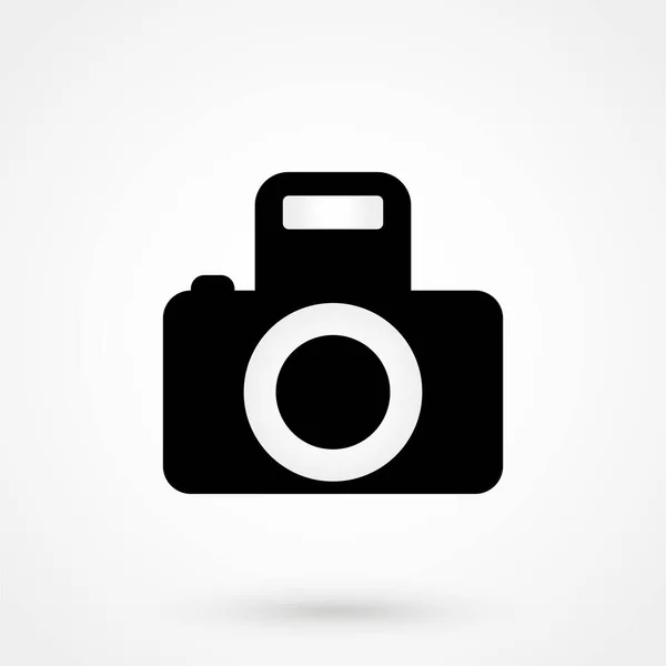 Icône Caméra Dans Style Plat Mode Isolé Sur Fond Gris — Image vectorielle