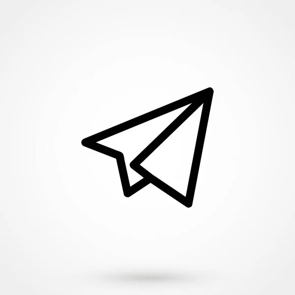 Paper Airplane Icon Web Design Mobile App — Stock vektor