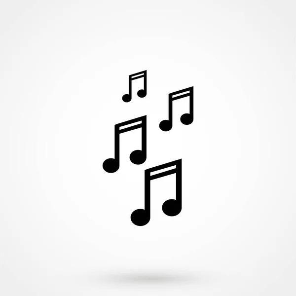 Icono Música Vectorial Diseño Web Aplicación Móvil — Vector de stock