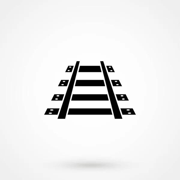 Železniční Vektorové Ikony Školit Znamení Železniční Symbol — Stockový vektor