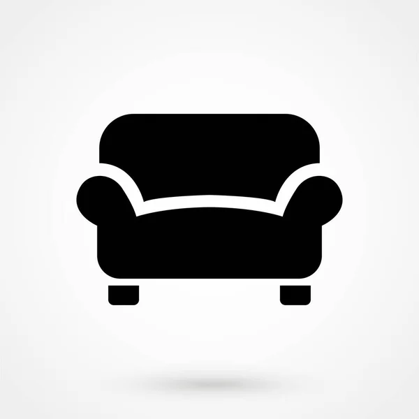 Sofa Icon Web Design Mobile App — Vetor de Stock