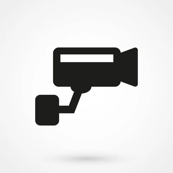 Video Surveillance Cctv Camera Vector Icon — Stockvektor