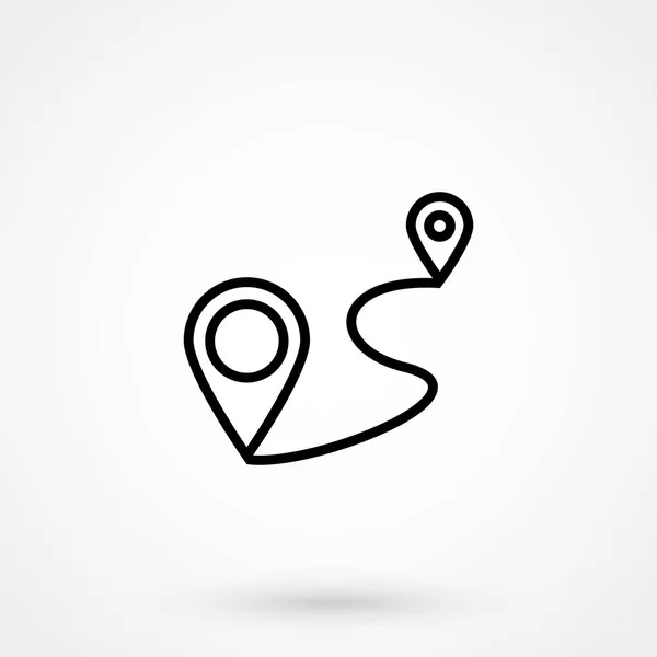 Location Icon Web Design Mobile App — Stock vektor