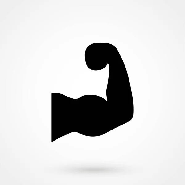 Sterk Flexarm Icon Biceps Icon Vector Illustratie — Stockvector