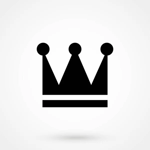 Crown Icon Trendy Platte Stijl Geïsoleerd Grijze Achtergrond Kroonsymbool — Stockvector