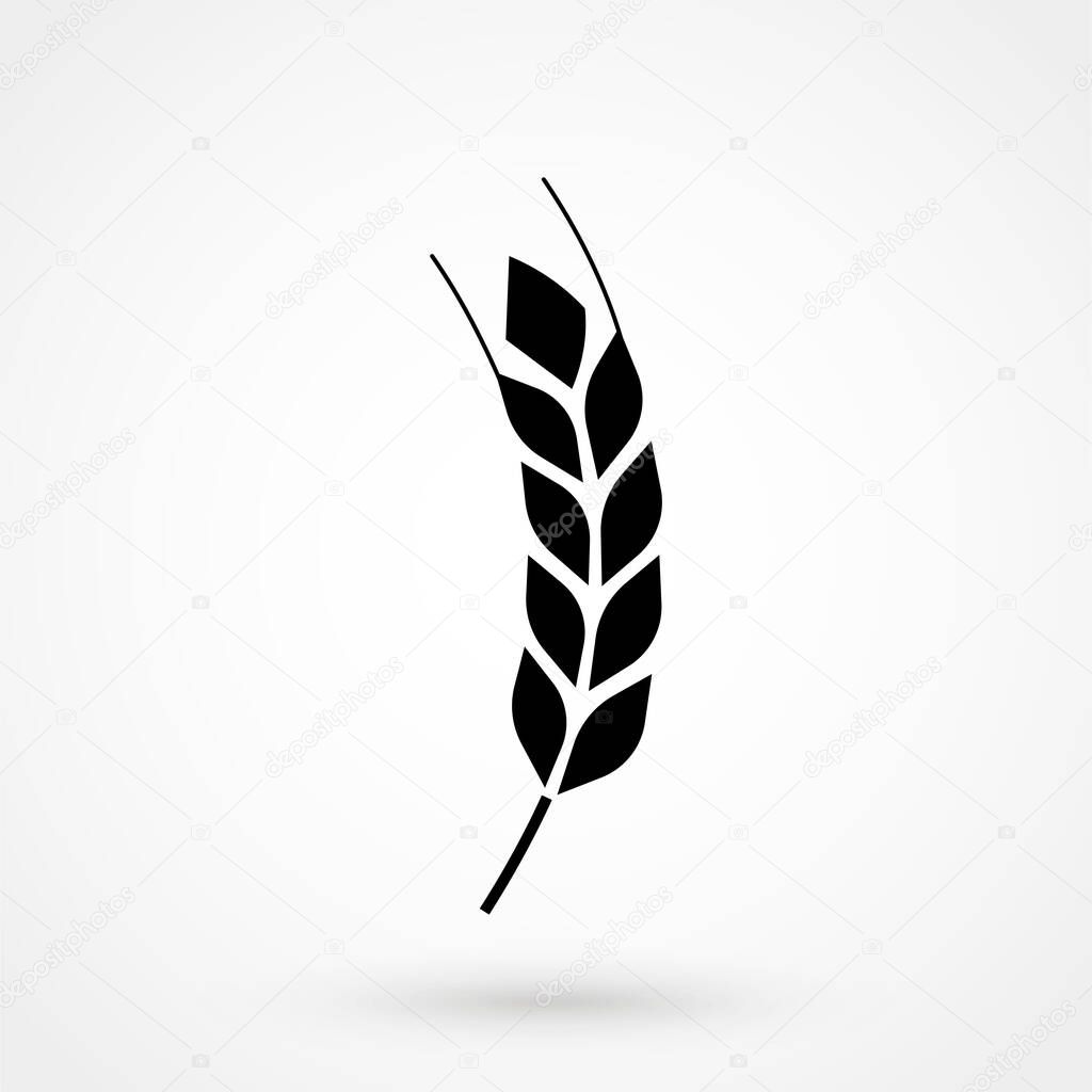 Agriculture icon flat. Illustration isolated vector sign symbol