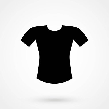 Web ve mobil uygulama için Tişört Vektörü Simgesi. Düz tasarım biçimi.