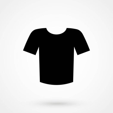 Web ve mobil uygulama için Tişört Vektörü Simgesi. Düz tasarım biçimi.