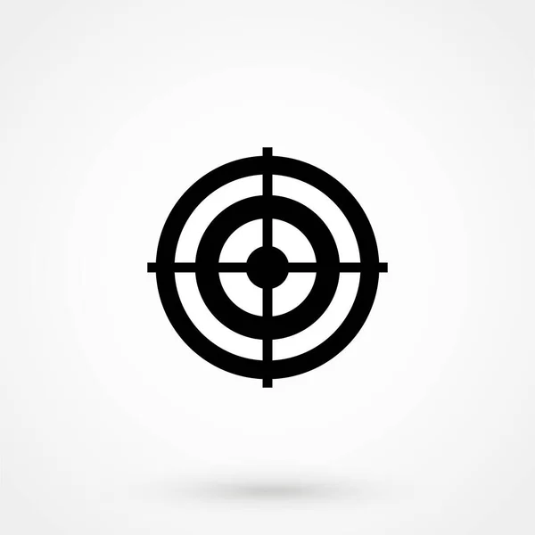 Target Icon Vector Für Web Und Mobile Anwendungen Flacher Designstil — Stockvektor