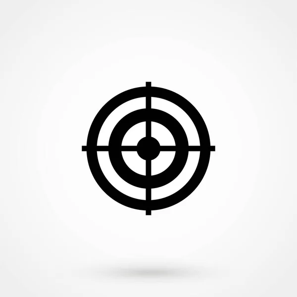 Target Icon Vector Web Mobile Application Flat Design Style — Vetor de Stock