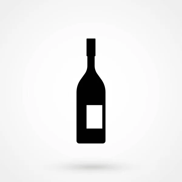 Botella Vino Icono Ilustración Vectorial — Archivo Imágenes Vectoriales